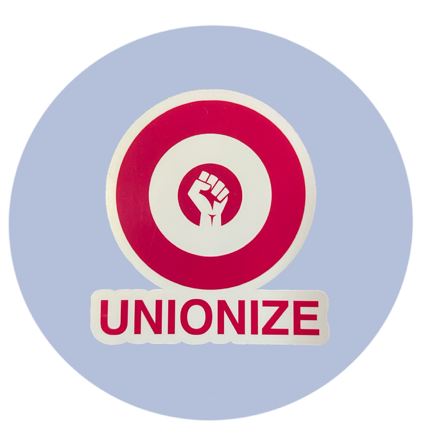Red Bullseye Union Stickers - 3 Pack